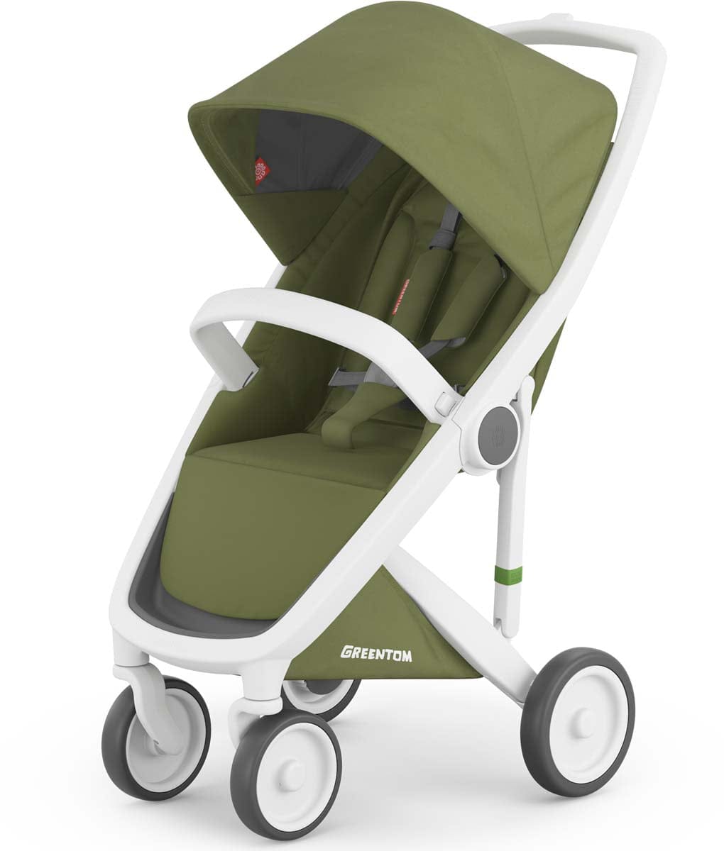 Greentom 3 in 1 Stroller - White/Olive - 8.71932E+12