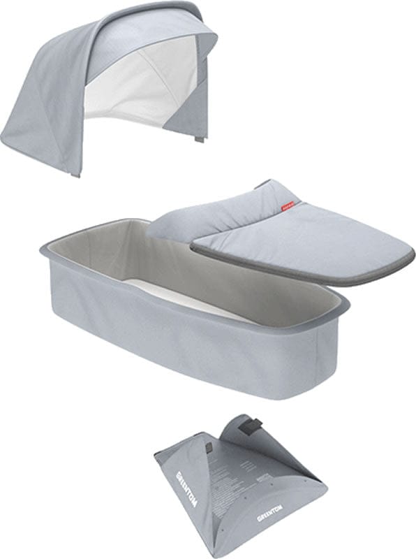 Greentom Carrycot Fabric & Mattress Set - Grey - GTU6-CB-GREY