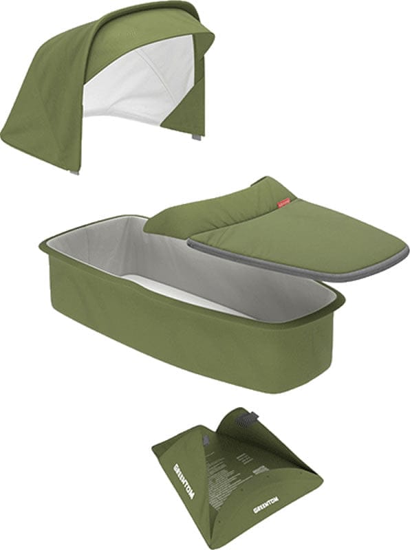 Greentom Carrycot Fabric & Mattress Set - Olive - GTU6-CB-OLIVE