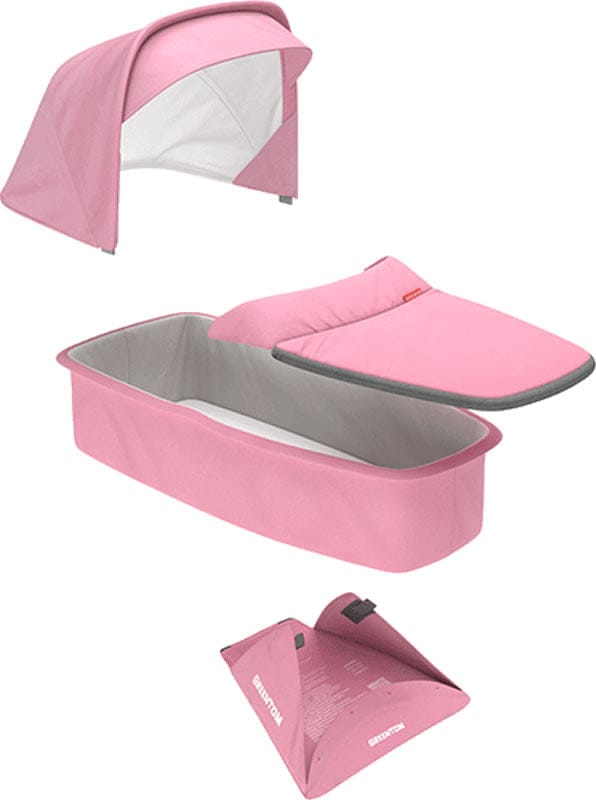 Greentom Carrycot Fabric & Mattress Set - Pink - GTU6-CB-PINK