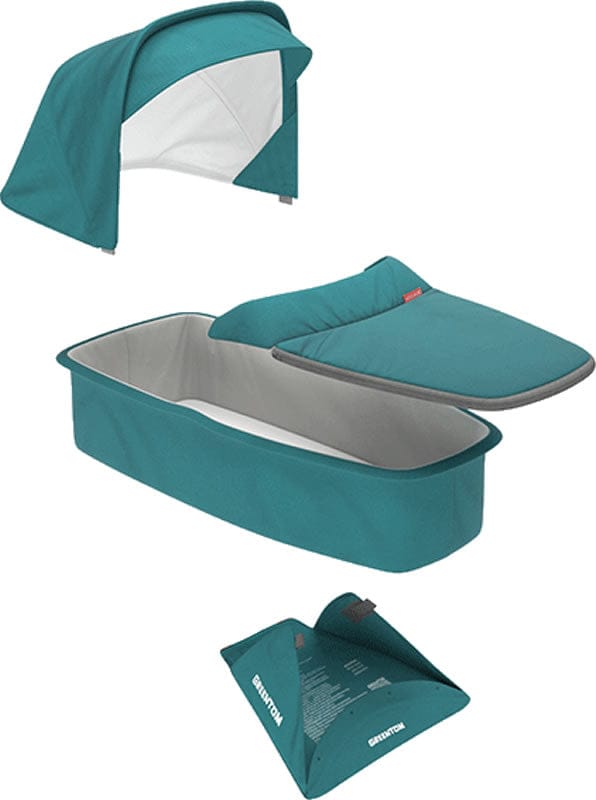Greentom Carrycot Fabric & Mattress Set - Teal - GTU6-CB-TEAL