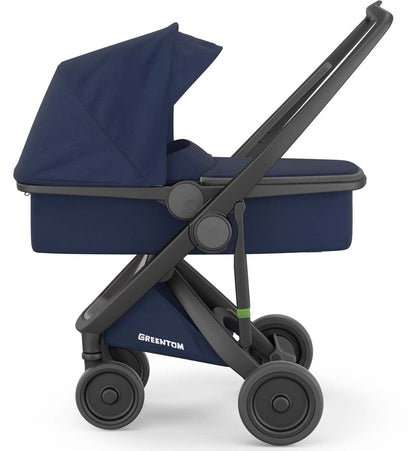 Greentom Carrycot Stroller - Black/Blue - 8.71932E+12
