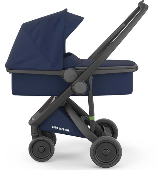 Greentom Carrycot Stroller - Black/Blue - 8.71932E+12