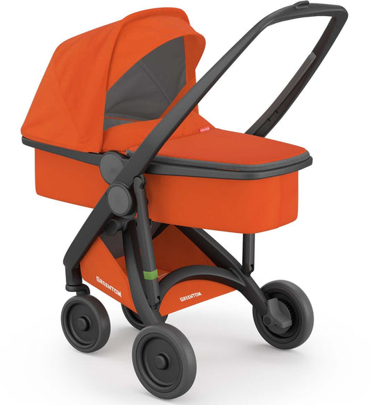Greentom Carrycot Stroller - Black/Orange - 8.71932E+12