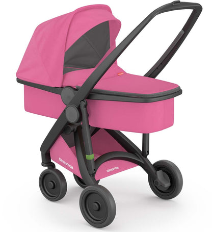 Greentom Carrycot Stroller - Black/Pink - 8.71932E+12