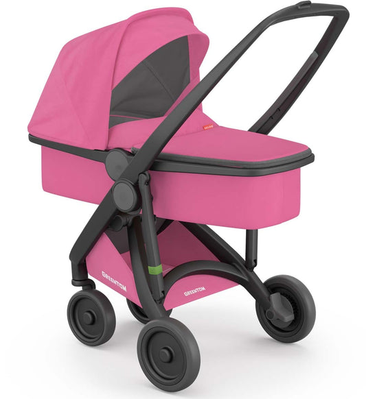 Greentom Carrycot Stroller - Black/Pink - 8.71932E+12