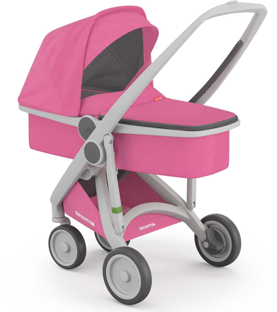 Greentom 3 in 1 Stroller - Grey/Pink - 8.71932E+12