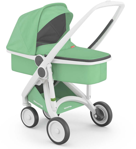 Greentom Carrycot Stroller - White/Mint - 8.71932E+12