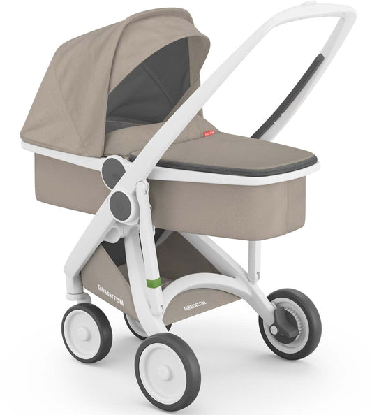 Greentom Carrycot Stroller - White/Sand - 8.71932E+12