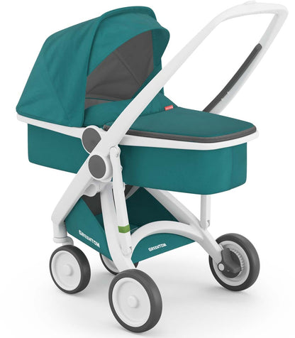 Greentom Carrycot Stroller - White/Teal - 8.71932E+12