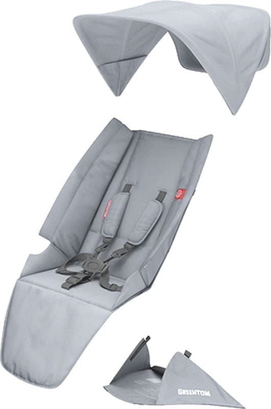 Greentom Classic Seat Fabric Set - Grey - GTU2-2-GREY