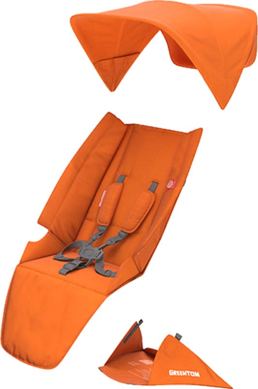Greentom Classic Seat Fabric Set - Orange - GTU2-2-ORANGE
