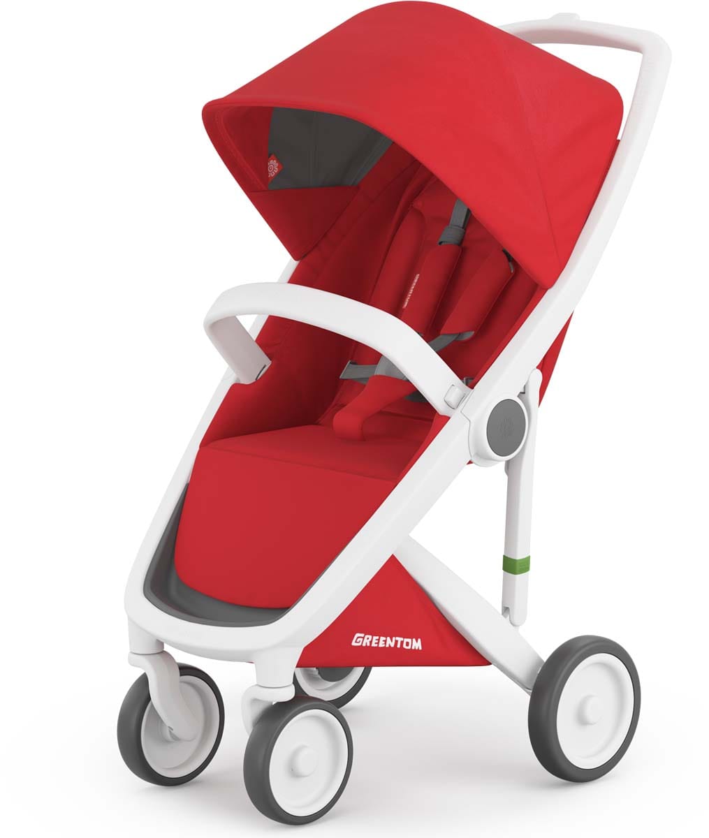 Greentom 3 in 1 Stroller - White/Red - 8.71932E+12
