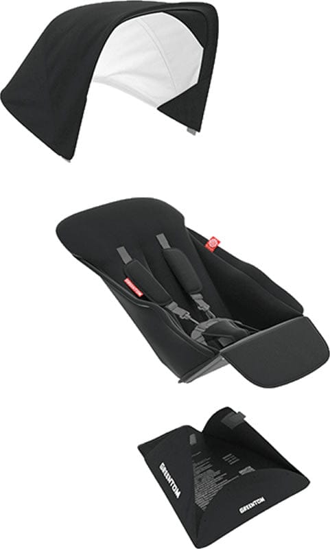 Greentom Reversible Seat Fabric Set - Black - GTU7-CS-BLACK