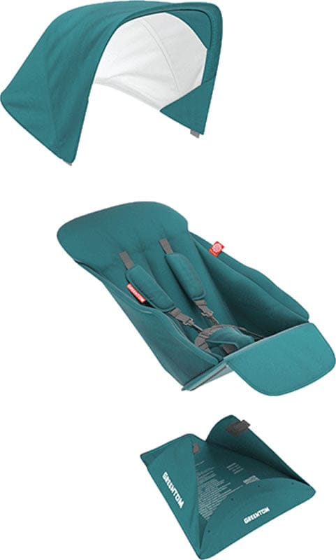 Greentom Reversible Seat Fabric Set - Teal - GTU7-CS-TEAL
