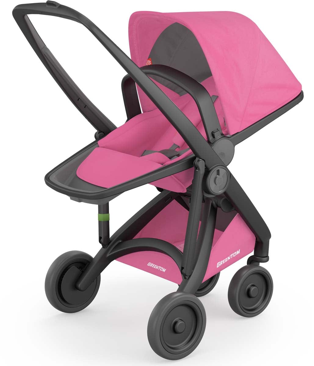 Greentom 2 in 1 Stroller - Black/Pink - 8.71932E+12