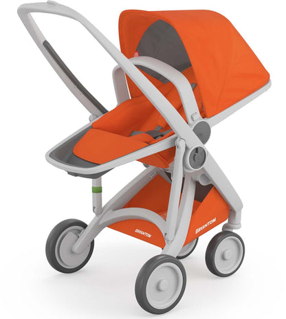 Greentom 2 in 1 Stroller - Grey/Orange - 8.71932E+12