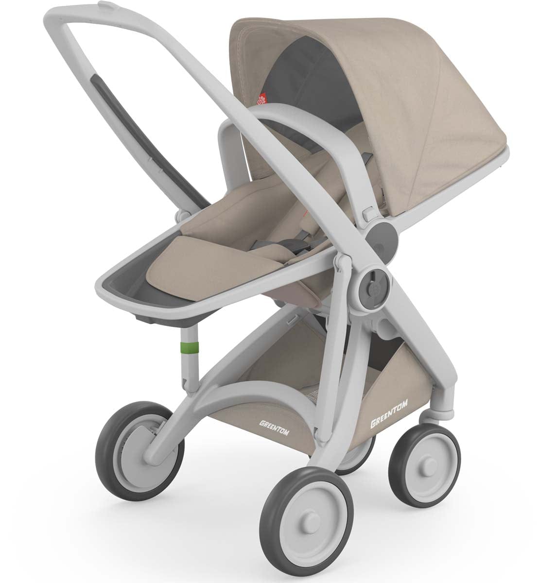 Greentom 3 in 1 Stroller - Grey/Sand - 8.71932E+12