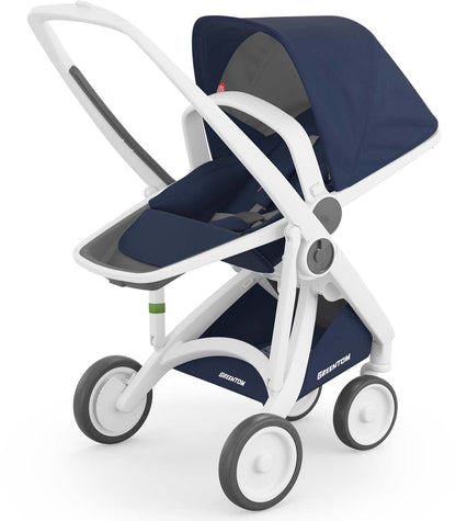 Greentom 3 in 1 Stroller - White/Blue