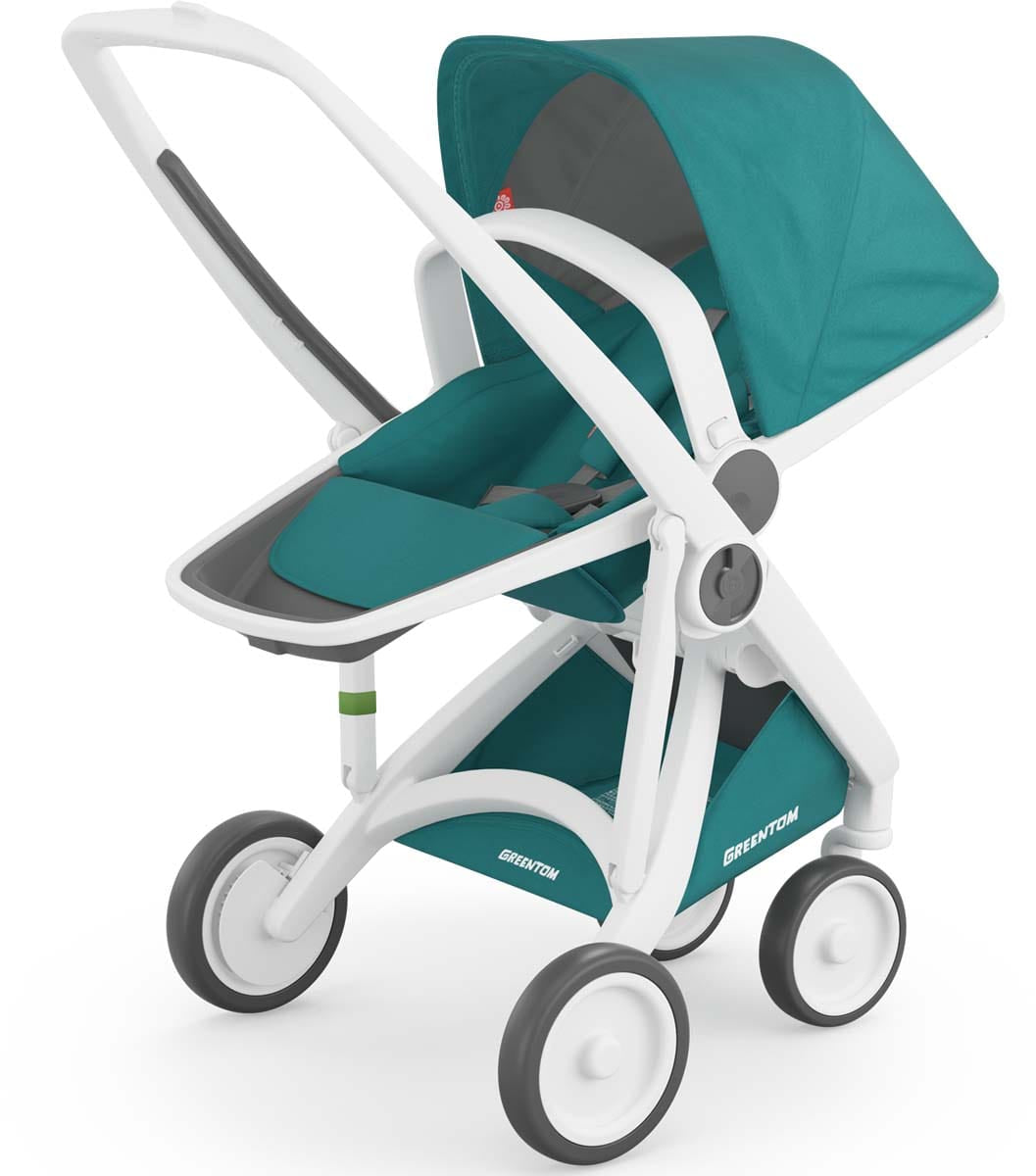 Greentom 2 in 1 Stroller - White/Teal - 8.71932E+12