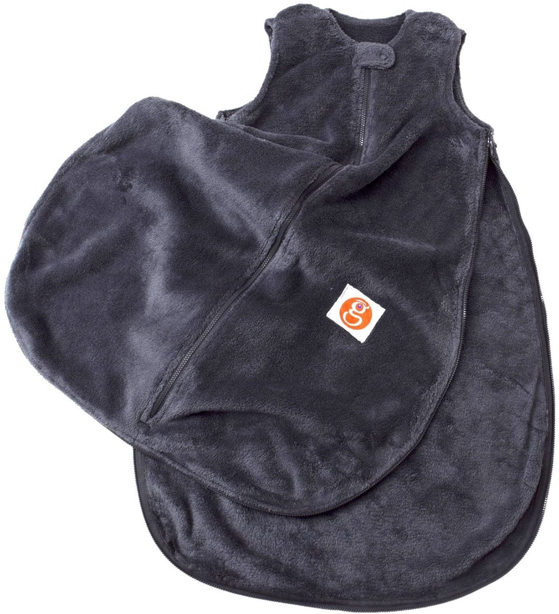Gunamuna Plush Fleece Sleep Bag, Large - Charcoal - 1111CRL
