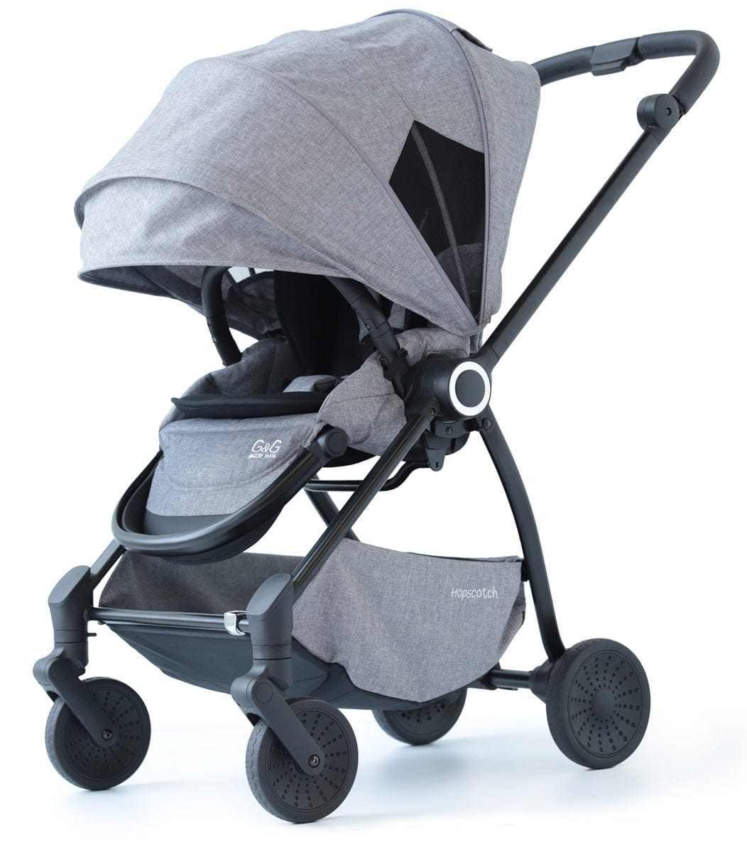 guzzie+Guss Hopscotch Full-Sized Stroller, Raven