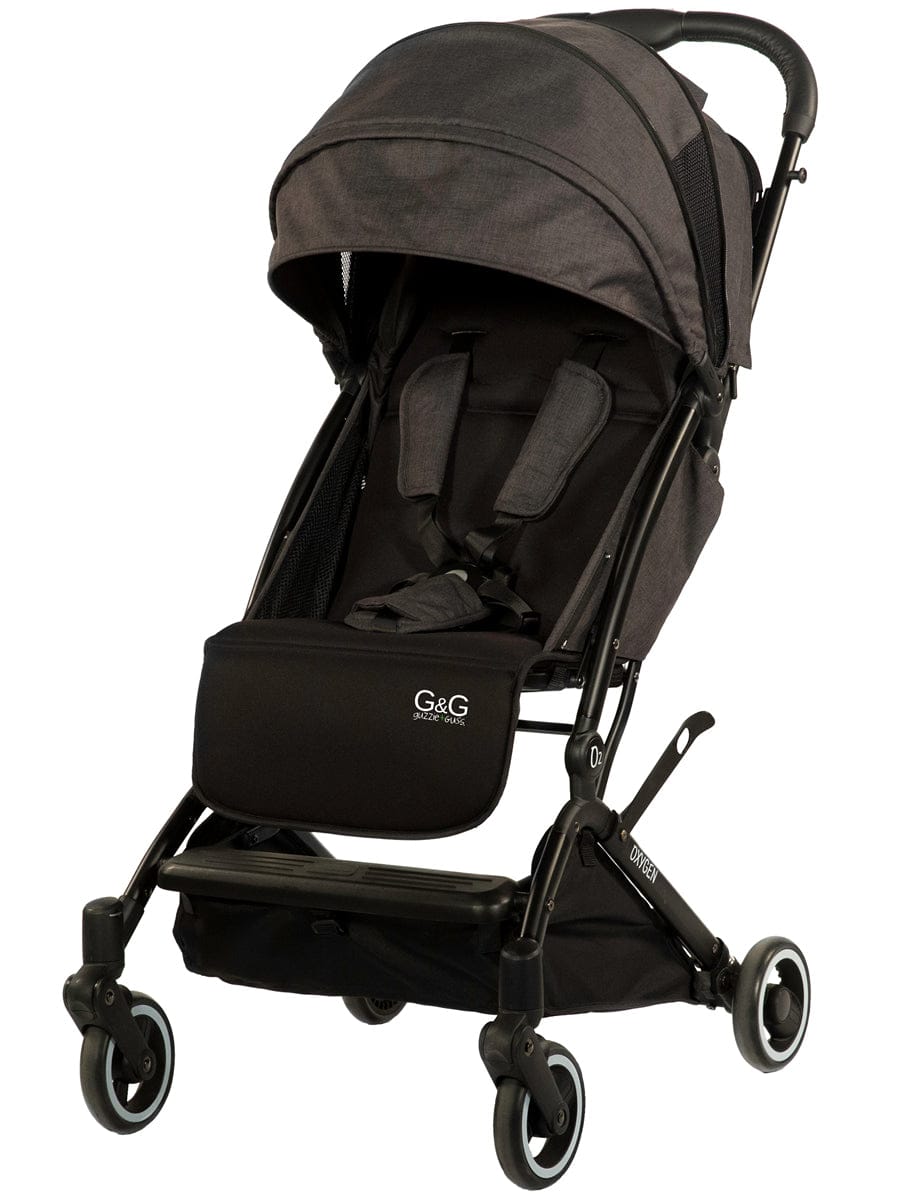 guzzie+Guss Oxygen Compact Stroller - Raven - GG030RA