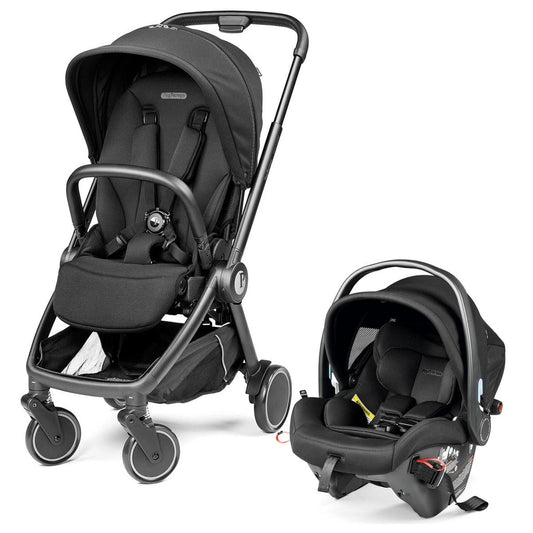 PEG City Loop Stroller + Primo Viaggio Urban Mobility Travel System Bundle - Black / True Black / True Black - CLP-TRVL-URBAN-TRBLK