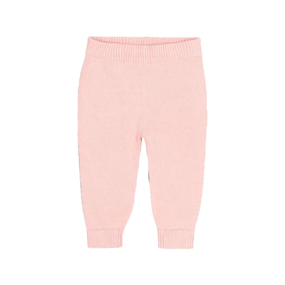 Viverano Organics Pocket Sweater Knit Baby Legging Pants (Organic Cotton) FW26 - Sweet Pink, 6-12M