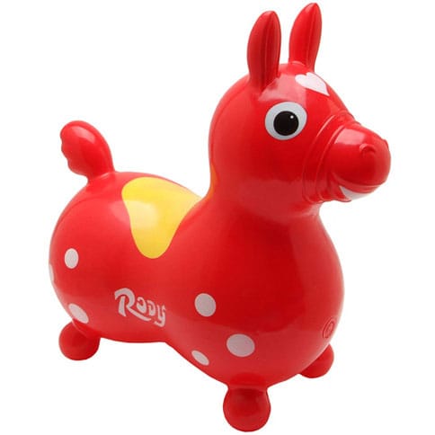 Gymnic Rody Inflatable Hopping Ride-On Horse - Red