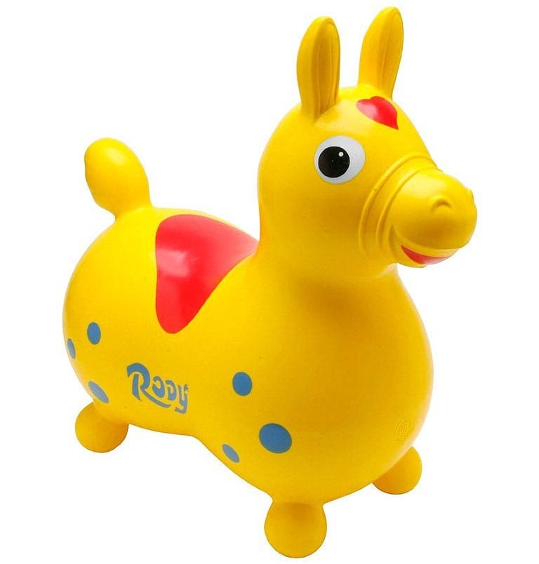 Gymnic Rody Inflatable Hopping Ride-On Horse -  Yellow - 7012