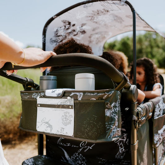 WonderFold Parent Console With 4 Cupholders - Van Gogh Sketches - PC04-VGSK