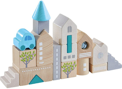 HABA Bad Rodach 18 Piece Wooden Building Blocks - 305531