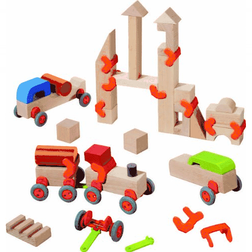 HABA Discover Technics - Wooden Blocks - 3434