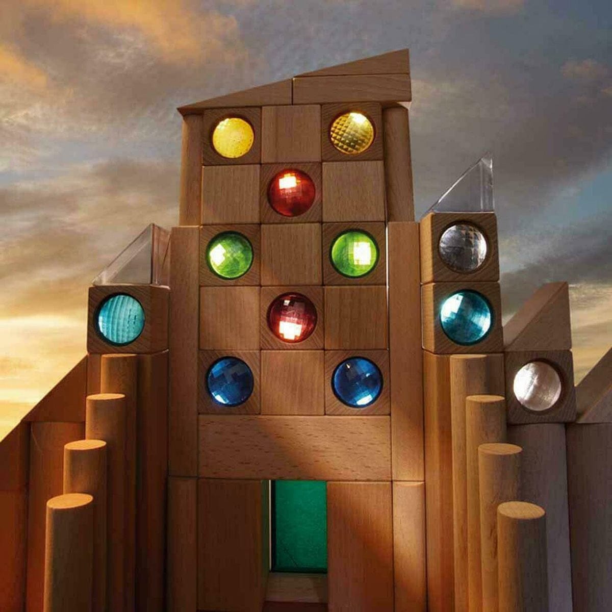 HABA Kaleidoscopic Colored Prisms Building Blocks - 3531