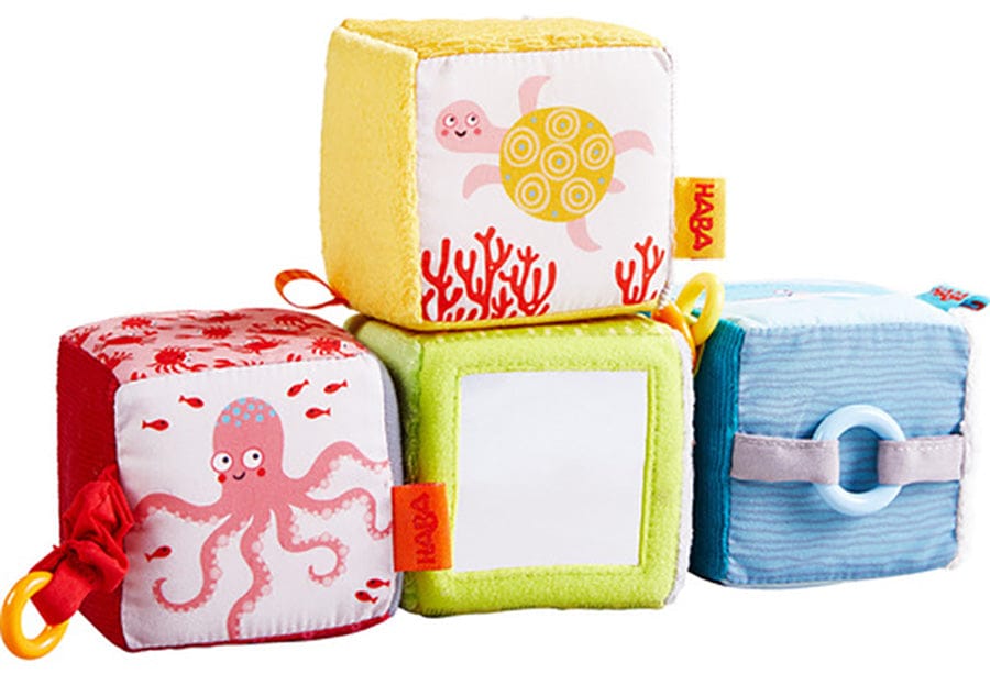 HABA Marine World Soft Baby Discovery Cubes - 306076