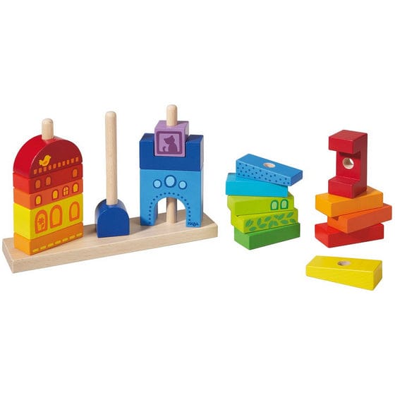 Haba Rainbow House Pegging Game - 2187