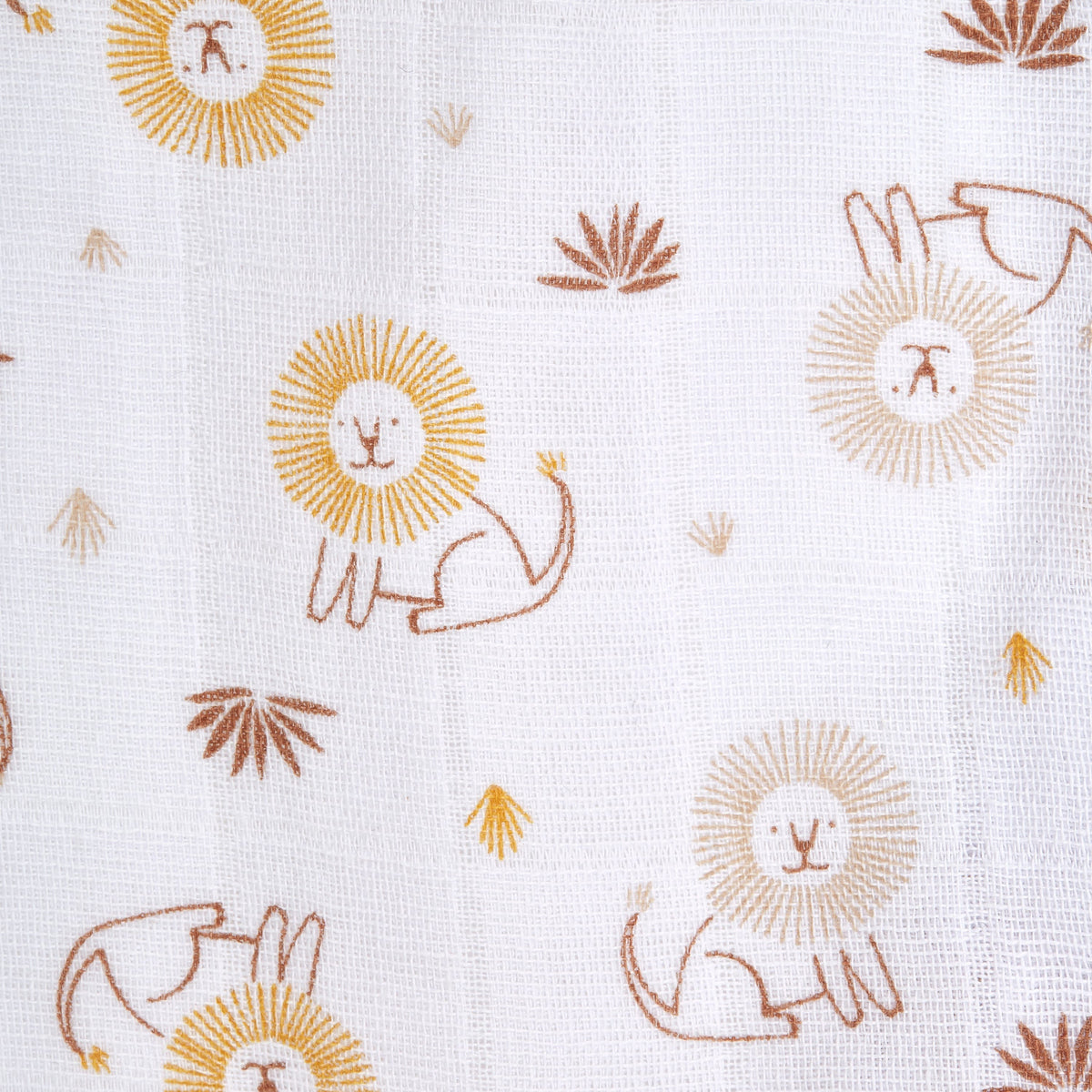 Halo 100% Cotton Muslin Swaddle TOG 1.5 - Lions (Newborn)