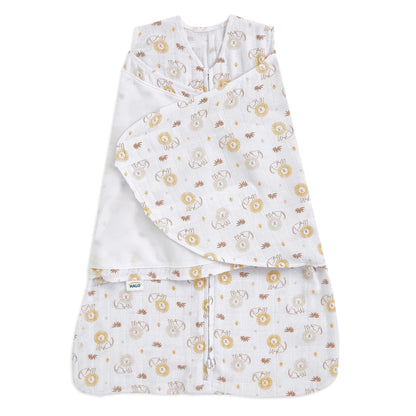 Halo 100% Cotton Muslin Swaddle TOG 1.5 - Lions (Newborn)