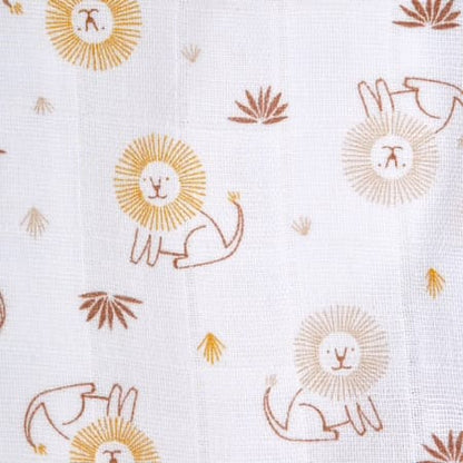 Halo 100% Cotton Swaddle TOG 1.5 - Lions (Newborn) - 4555-HALO