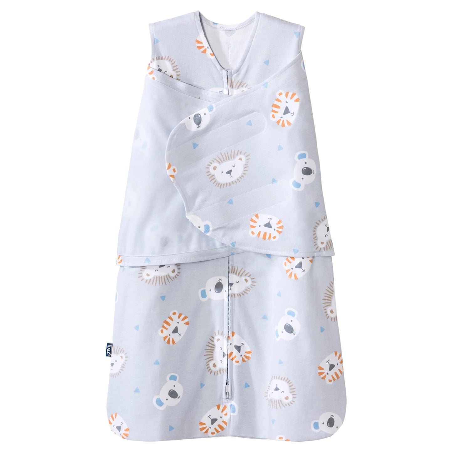 Halo 100% Cotton Swaddle TOG 1.5 - Lions Tigers and Bears (Newborn) - 12540-HALO