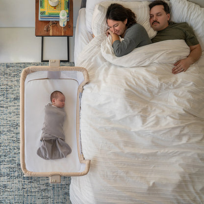 HALO 2-in-1 Bedside BassiNest Sleeper - Oat - 5243-HALO
