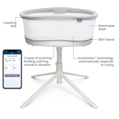 HALO BassiNest Connected Swivel Sleeper 3.0 Smart Bassinet - 4995-HALO