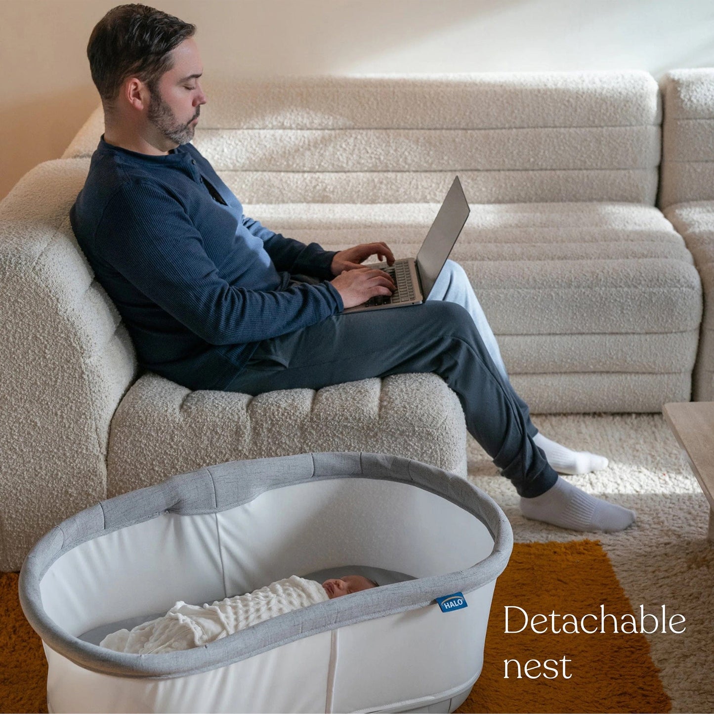 HALO BassiNest Connected Swivel Sleeper 3.0 Smart Bassinet - 4995-HALO