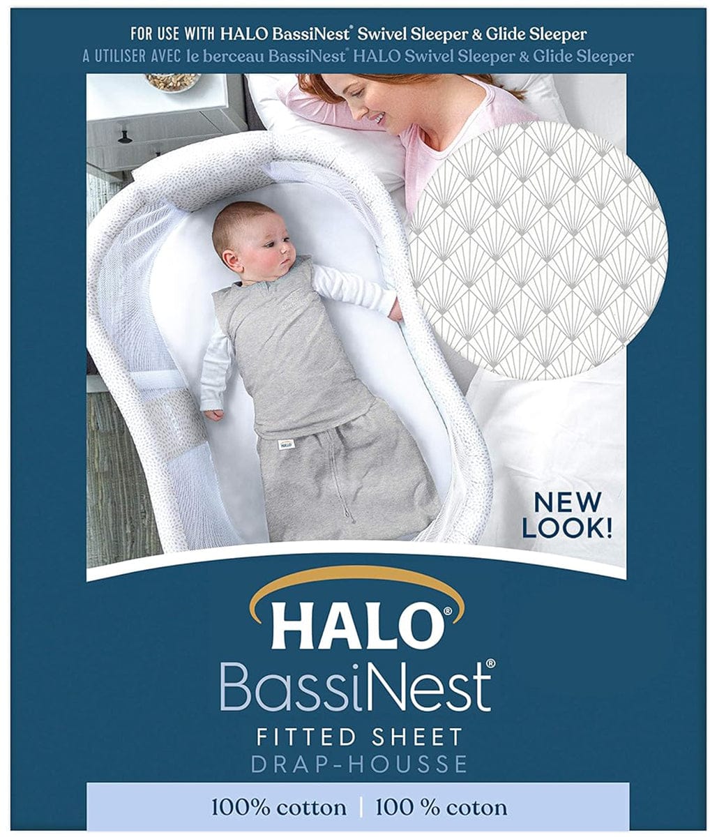 HALO BassiNest Fitted Sheet - Plume - 4670-HALO