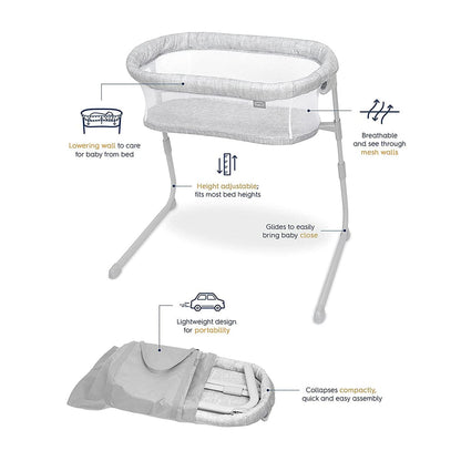 HALO BassiNest Flex Portable Bassinet - Heather Weave - 4791-HALO