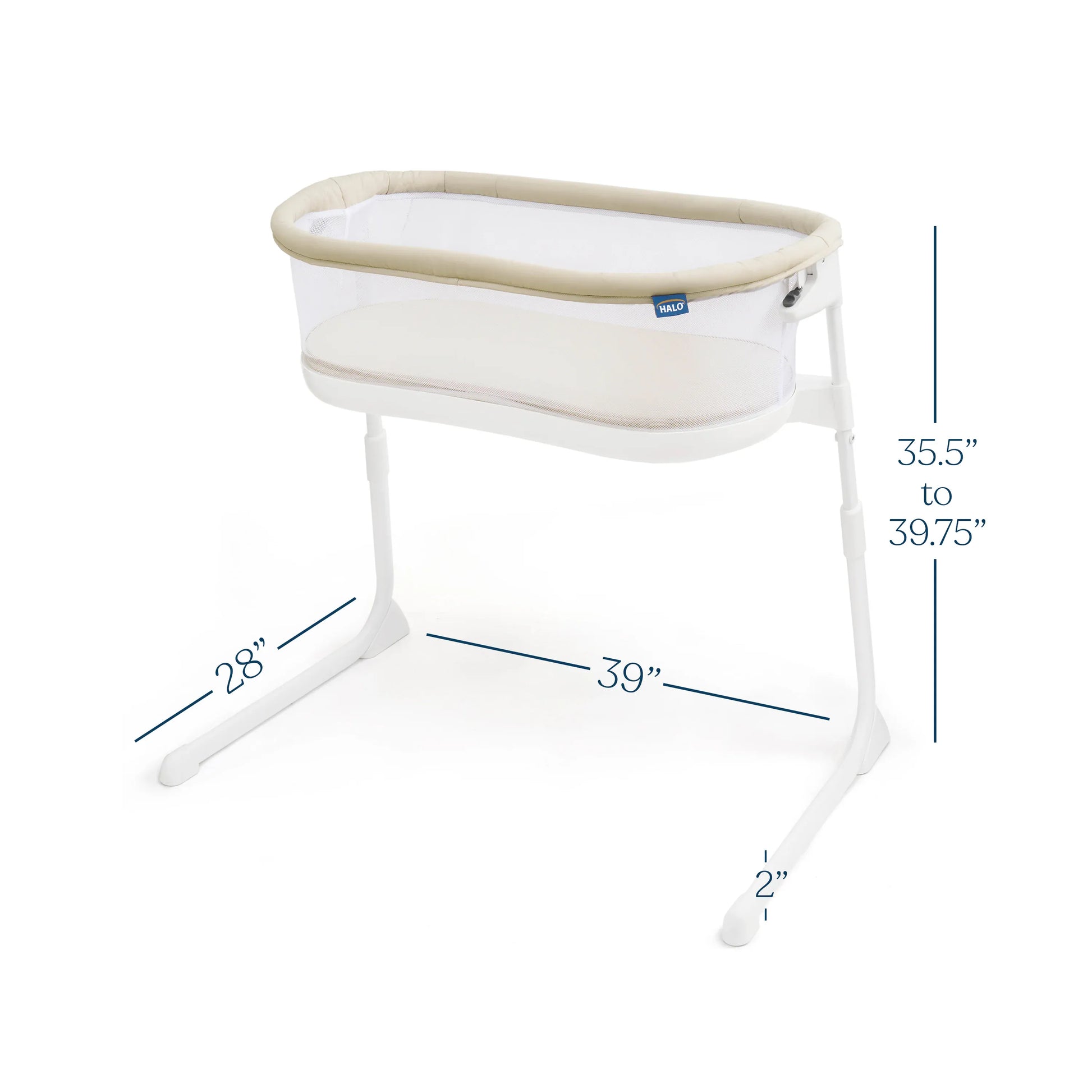 HALO BassiNest Lite Portable Bassinet - Oat - 5193-HALO