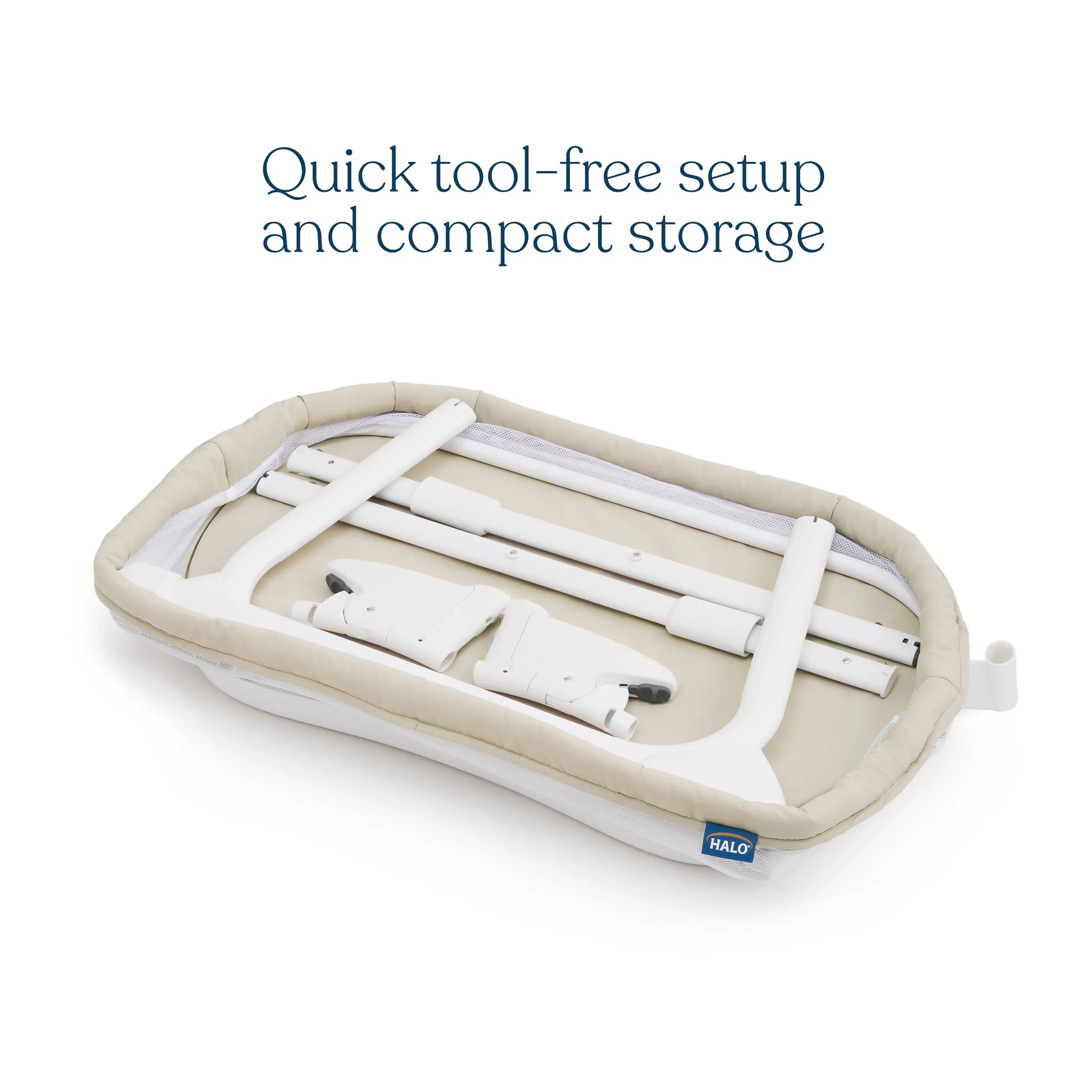 HALO BassiNest Lite Portable Bassinet - Oat - 5193-HALO