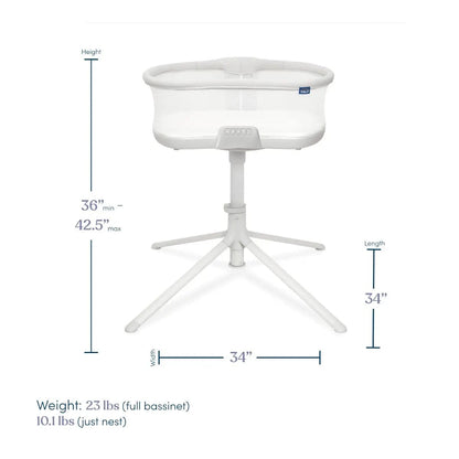 HALO BassiNest Soothing Swivel Sleeper 3.0 Bassinet - Grey - 4931-HALO