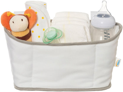 Halo Bassinest Storage Caddy - White with Grey Trim - 12427-HALO